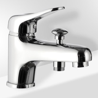 Tub Filler Chrome Bathtub Faucet With Diverter Remer K04